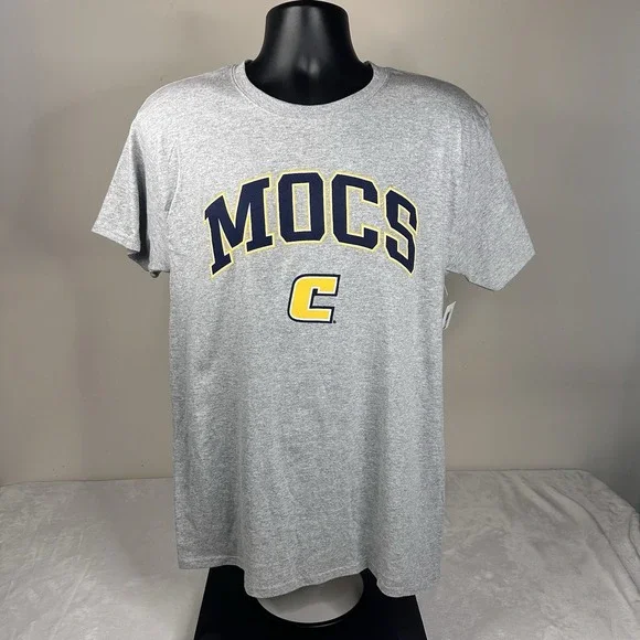 Chattanooga Mocs UTC T-Shirt Men's 2XL Hanes Gray NWT Graphic Print - Picture 2 of 8